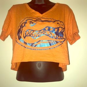 Pink by VS university of Florida crop top- medium